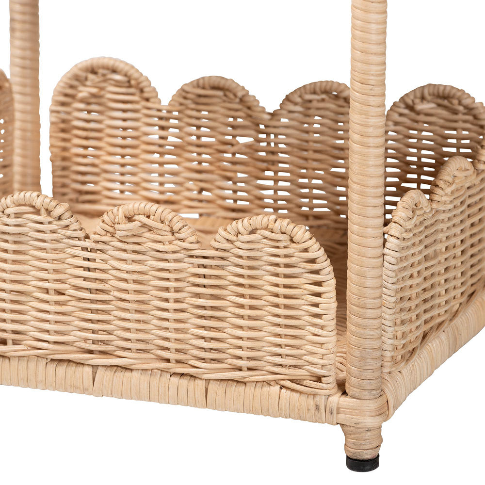 bali & pari - Brooks Shelving Unit in Natural Brown - WS176-Natural Rattan-Shelf view 5