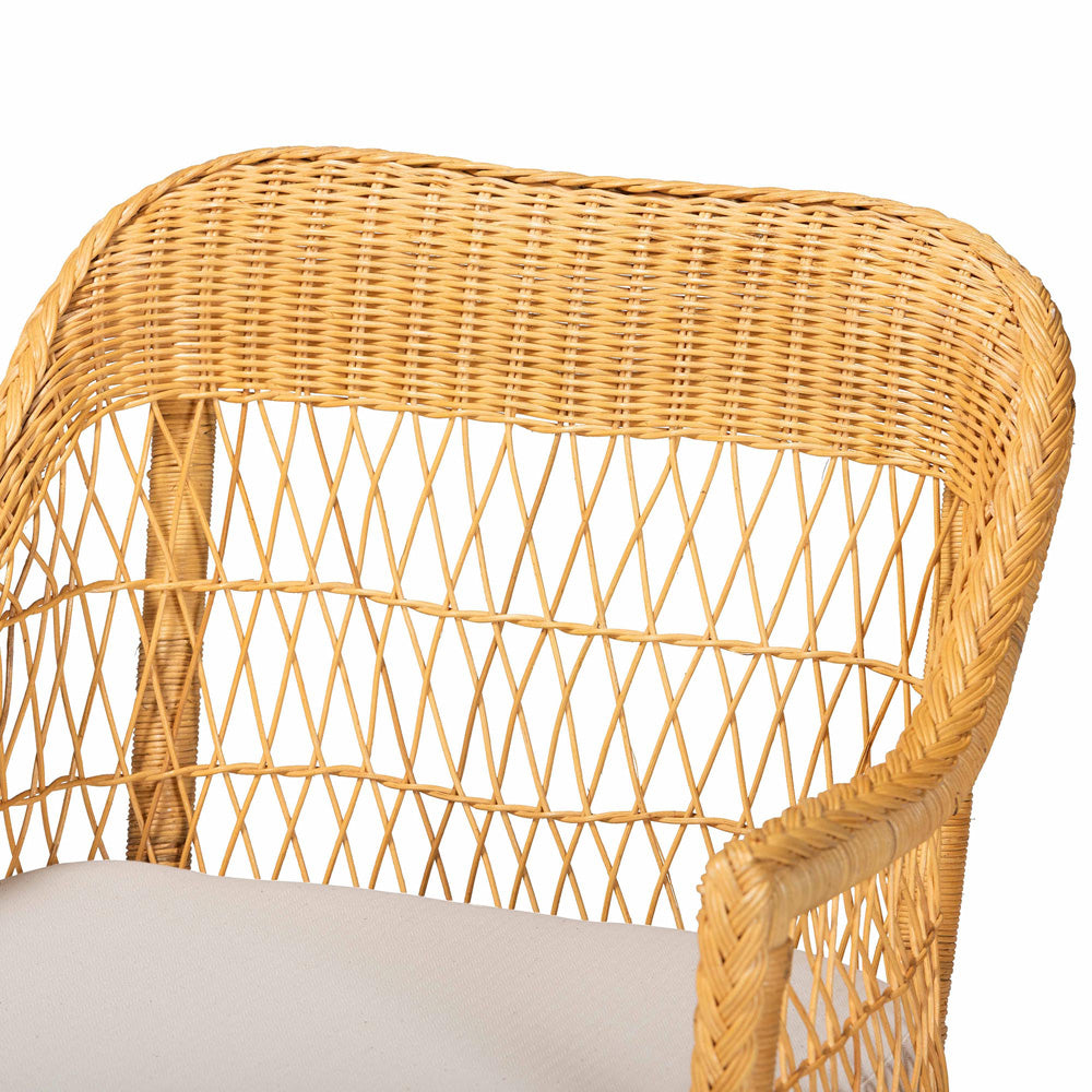 bali & pari - BrunoChaise in Light Honey - Bruno-Light Honey/Rattan-Cushion-Lounger view 5