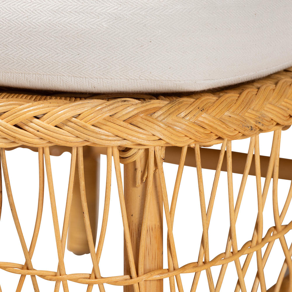 bali & pari - BrunoChaise in Light Honey - Bruno-Light Honey/Rattan-Cushion-Lounger view 6