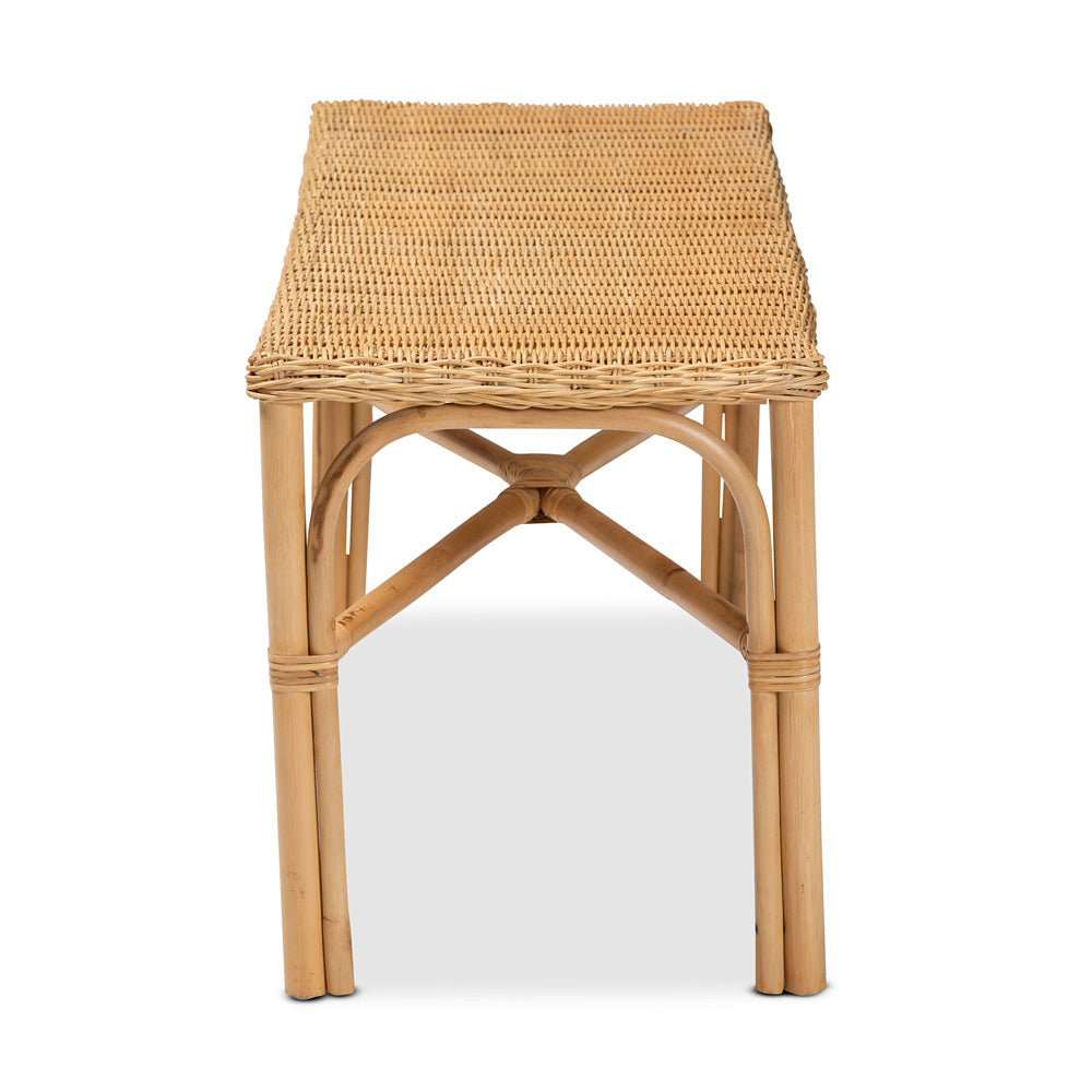 bali & pari - Cacaban Bench in Natural Brown - Cacaban-Rattan-Bench view 3