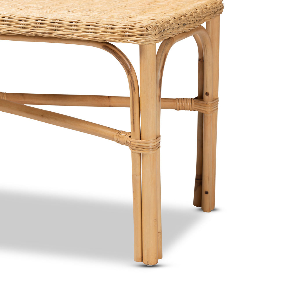bali & pari - Cacaban Bench in Natural Brown - Cacaban-Rattan-Bench view 4