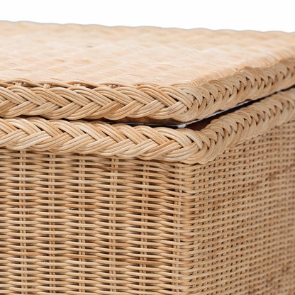 bali & pari - Caden Storage Bench in Natural Rattan - WS128-Natural Rattan-Storage Bench view 5