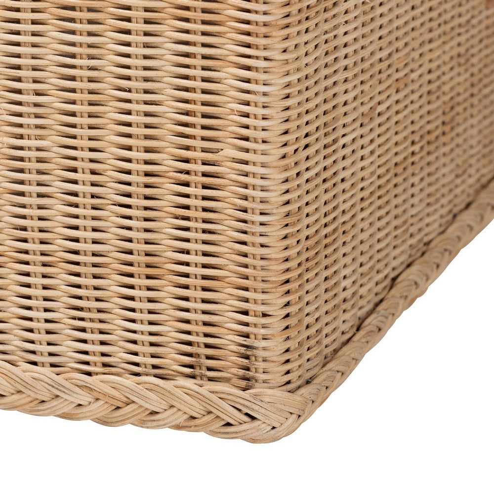 bali & pari - Caden Storage Bench in Natural Rattan - WS128-Natural Rattan-Storage Bench view 6