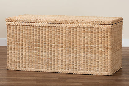 bali & pari - Caden Storage Bench in Natural Rattan - WS128-Natural Rattan-Storage Bench view 10