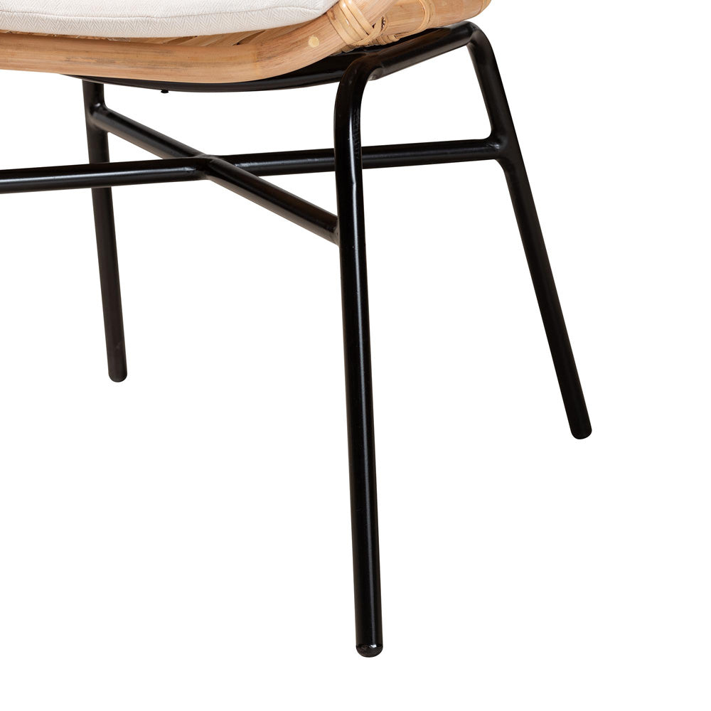 bali & pari - Caelia Dining Chair in Natural Brown/Black - RMC033-Rattan-DC view 6