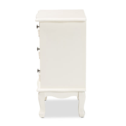 bali & pari - Callen End Table in White - JY18B018-White-3DW-ET view 4