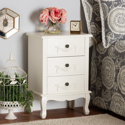 bali & pari - Callen End Table in White - JY18B018-White-3DW-ET view 8