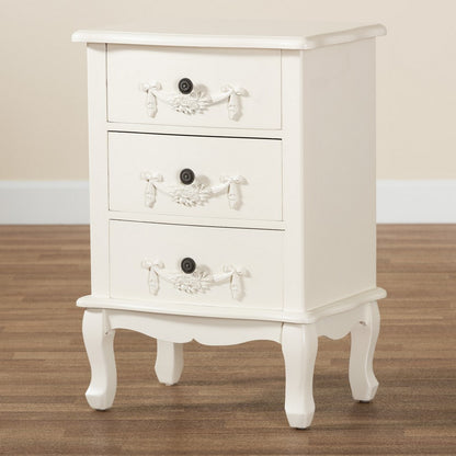 bali & pari - Callen End Table in White - JY18B018-White-3DW-ET view 9