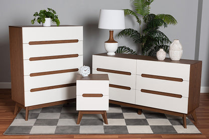 bali & pari - Calypso Bedroom Set - Calypso-Walnut/White-3PC Storage Set view 5