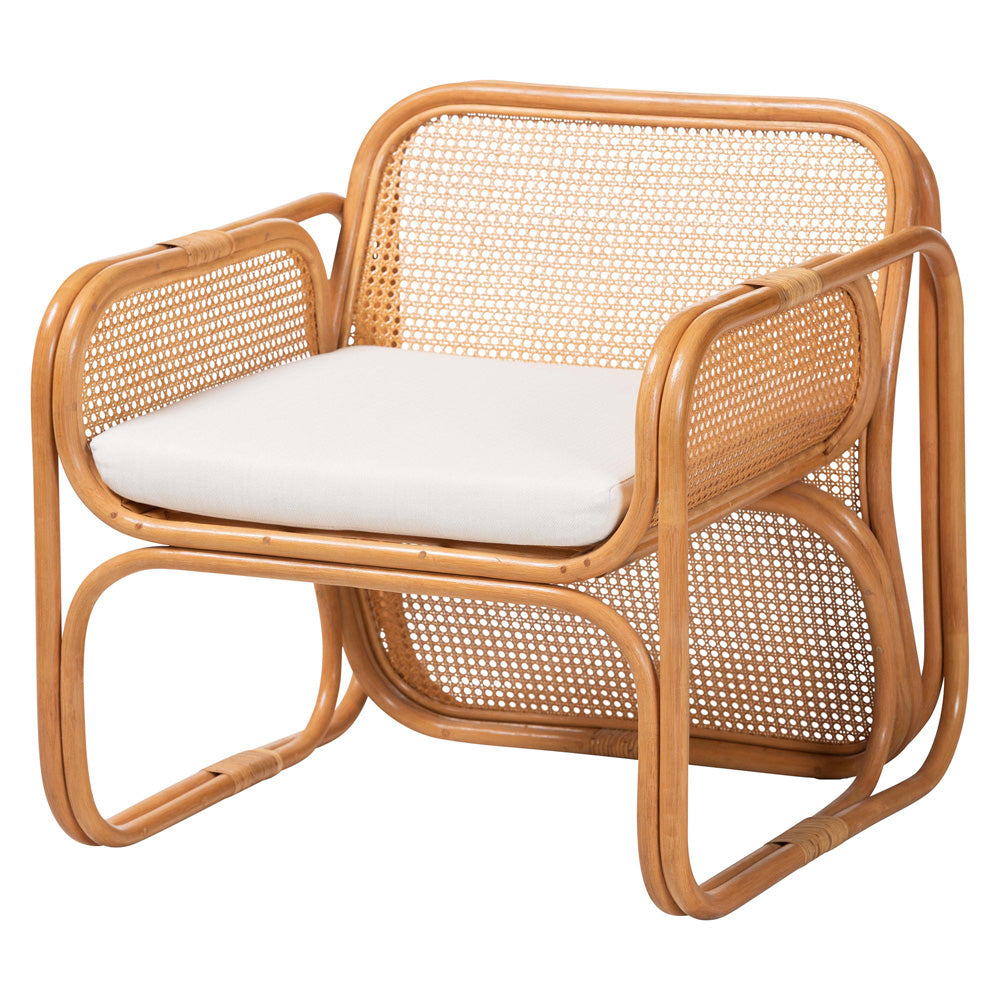bali & pari - Cambridge Chair in Light Honey - Cambridge-Light Honey Rattan-CC view 1