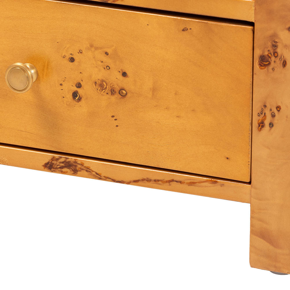bali & pari - Camira Nightstand in Light Mappa Burl - SVN-1150-Natural Burl Op1-Nella-NS view 5