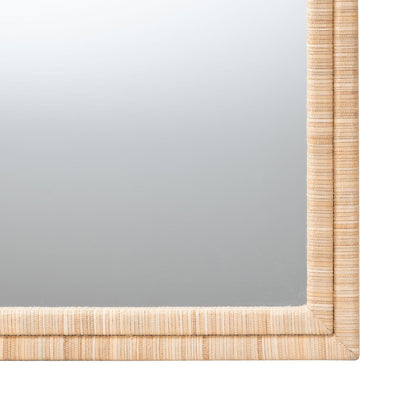 bali & pari  - Canan Mirror in Light Brown - Canan-Light Brown-Rectangular Woven-Mirror view 3
