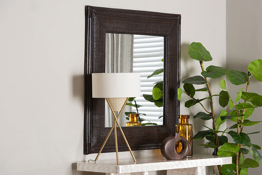 bali & pari - Candela Mirror - Candela-Rattan/Coffee Bean-Mirror view 2