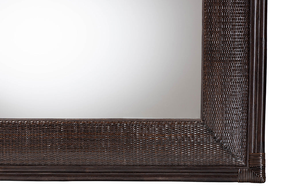 bali & pari - Candela Mirror - Candela-Rattan/Coffee Bean-Mirror view 3