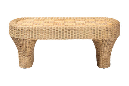 bali & pari - Canika Coffee Table - Checkered-Natural-Rattan-CT view 3