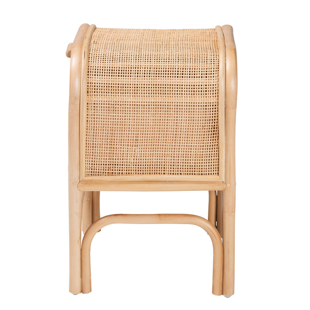bali & pari - Carabella Nightstand in Natural - WS066-Natural Rattan-NS view 4