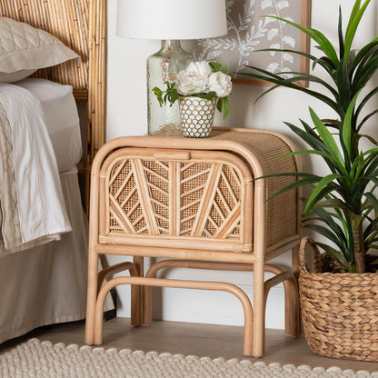 bali & pari - Carabella Nightstand in Natural - WS066-Natural Rattan-NS view 8