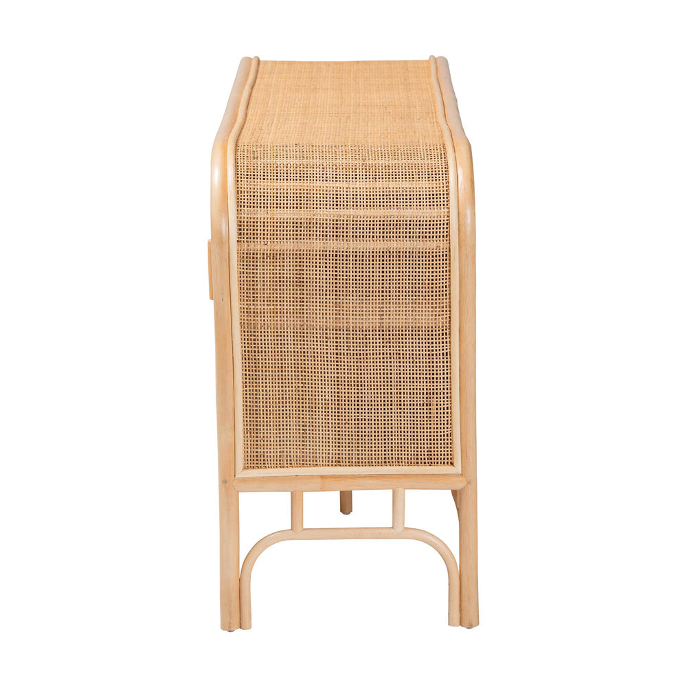 bali & pari - Carabella Storage Cabinet in Natural - WS082-Natural Rattan-Cabinet view 4