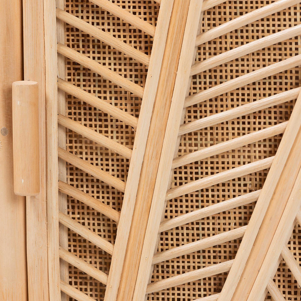 bali & pari - Carabella Storage Cabinet in Natural - WS082-Natural Rattan-Cabinet view 6