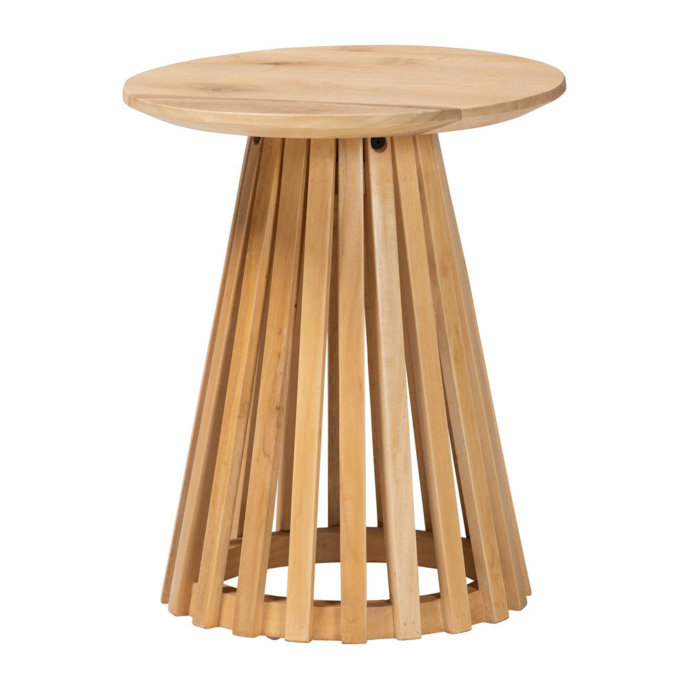 bali & pari - Caribic End Table in Natural Brown - CARIBIC-Natural Wooden-ET view 1