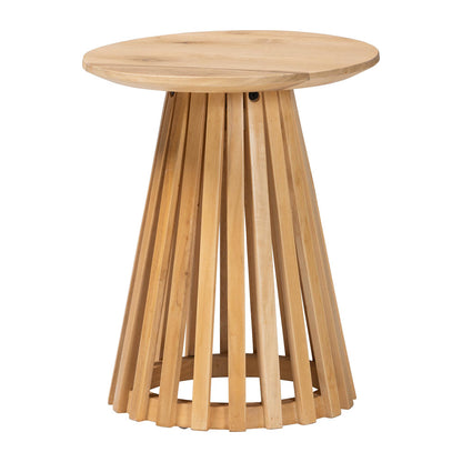 bali & pari - Caribic End Table in Natural Brown - CARIBIC-Natural Wooden-ET view 1