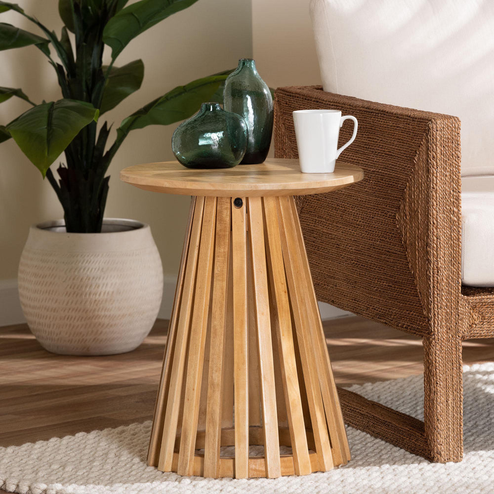 bali & pari - Caribic End Table in Natural Brown - CARIBIC-Natural Wooden-ET view 5