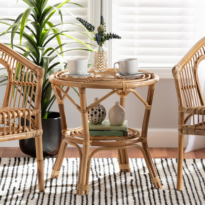 bali & pari - Cariel Coffee Table in Natural Brown - 12720-Rattan-CT view 6