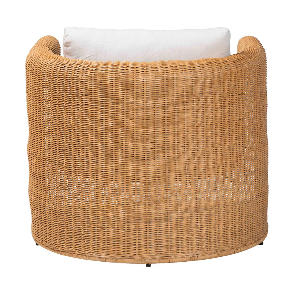 bali & pari  - Carina Arm Chair in Light Honey - Palm-Light Honey/Rattan-Cushioned-AC view 4