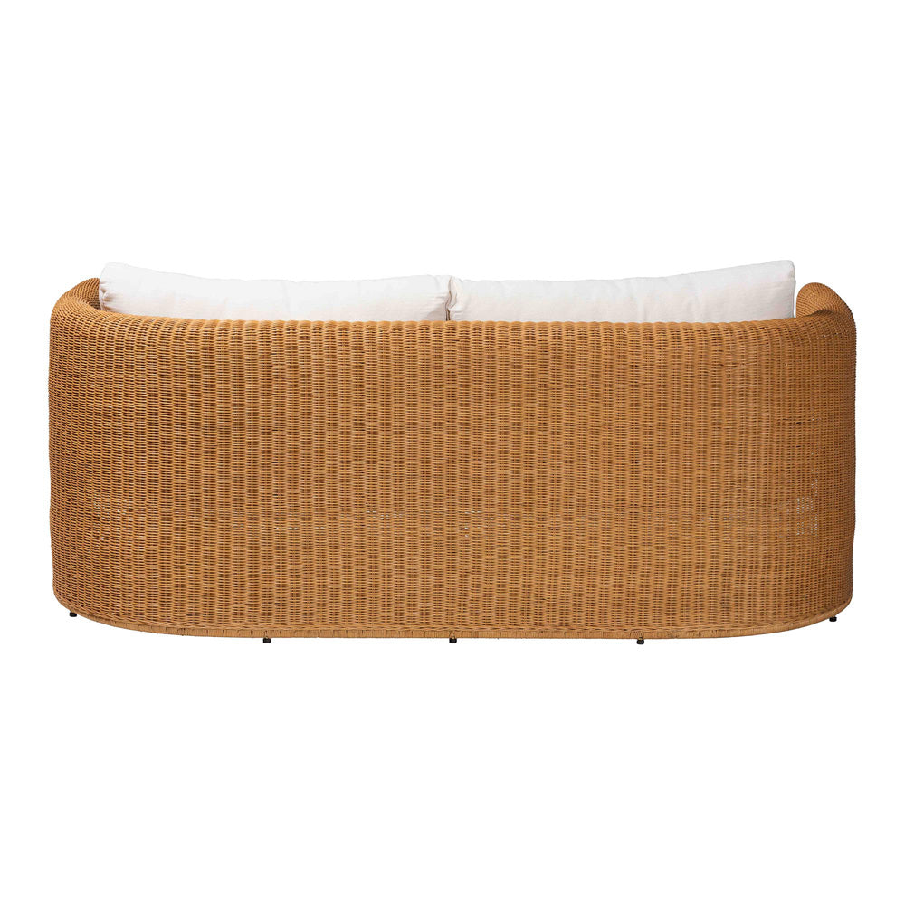 bali & pari  - Carina Sofa in Light Honey - Palm-Light Honey/Rattan-Cushioned-Sofa view 4