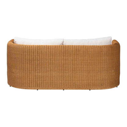 bali & pari  - Carina Sofa in Light Honey - Palm-Light Honey/Rattan-Cushioned-Sofa view 4