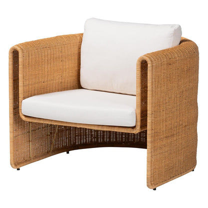 bali & pari  - Carina Sofa Set in Light Honey - Palm-Light Honey/Rattan-Cushioned-3PC Set view 2