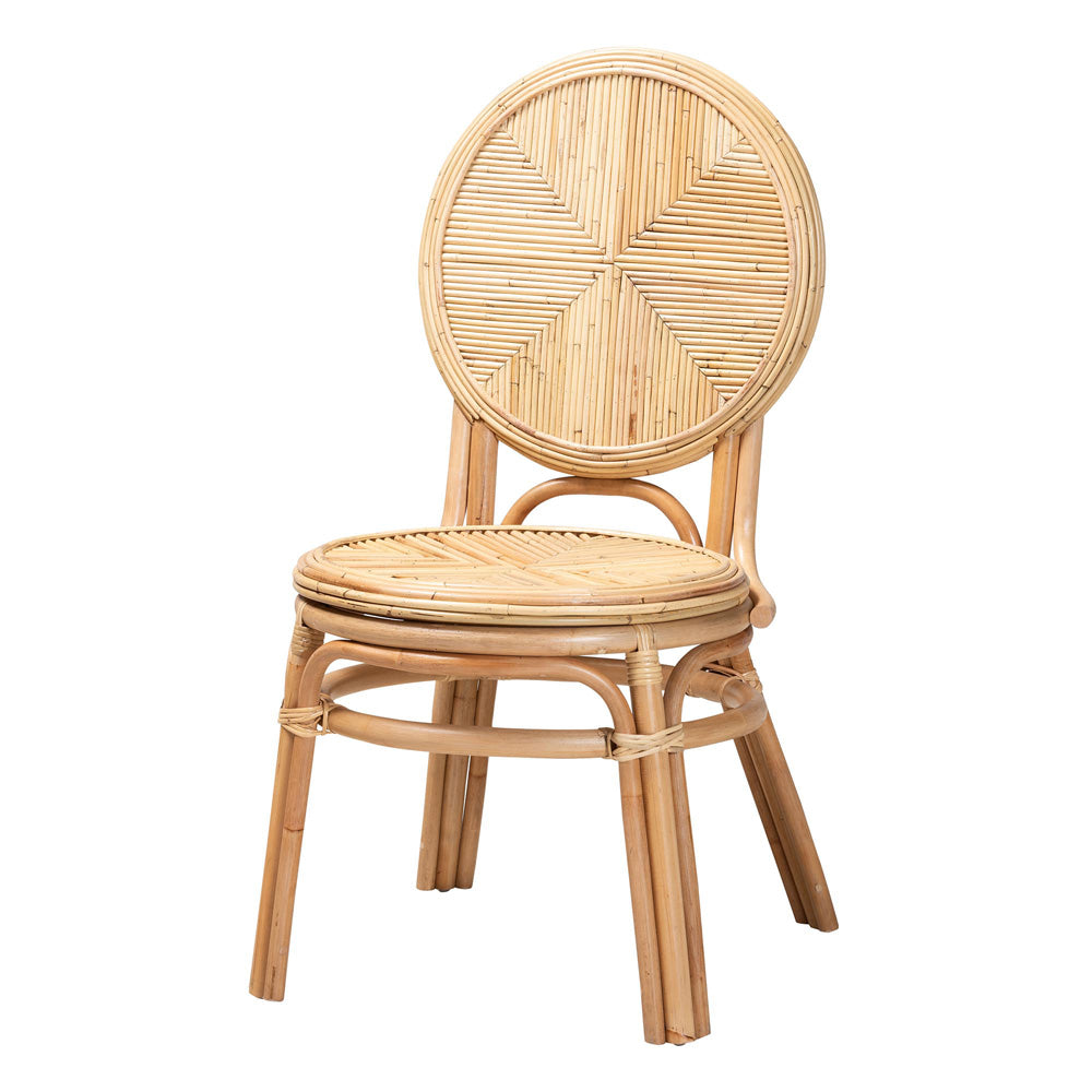 bali & pari - Carita Dining Chair in Natural Brown - Carita-Rattan-DC view 1