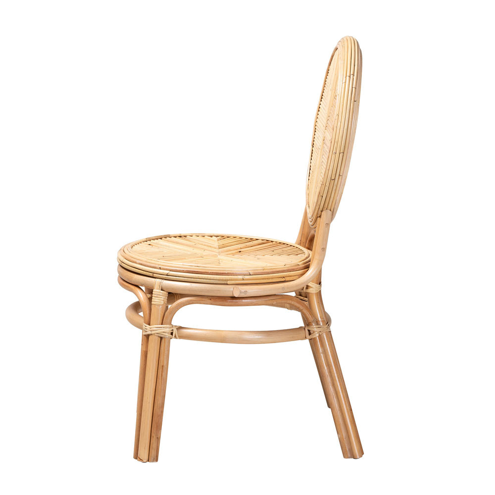 bali & pari - Carita Dining Chair in Natural Brown - Carita-Rattan-DC view 3