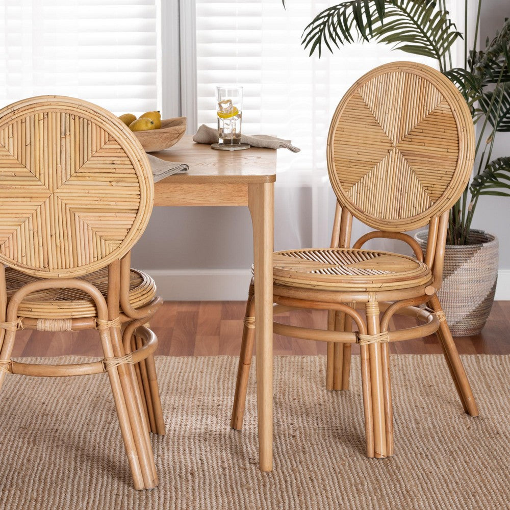 bali & pari - Carita Dining Chair in Natural Brown - Carita-Rattan-DC view 8