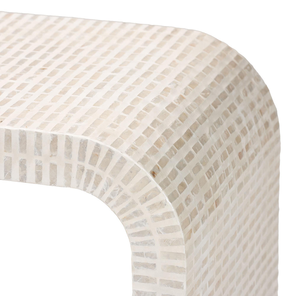 bali & pari - Carlyn Console Table in Beige/White/Gold - F242-FT19-Console Table view 4
