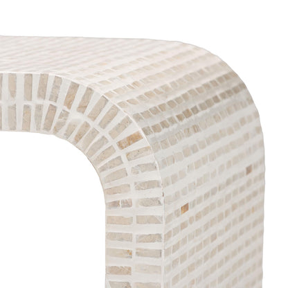 bali & pari - Carlyn End Table in Beige/White/Gold - F242-FT19-Side Table view 4