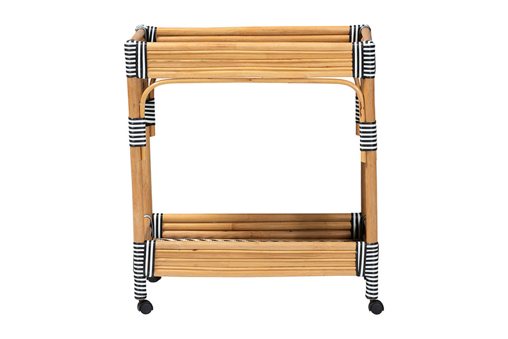 bali & pari - Carmine Cart - Carmine-Natural Rattan-Cart view 2