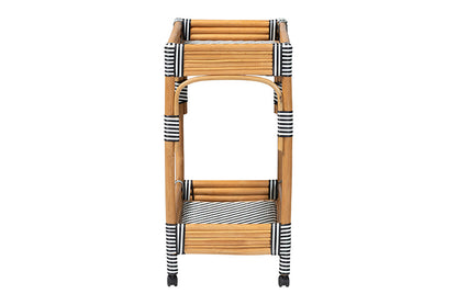 bali & pari - Carmine Cart - Carmine-Natural Rattan-Cart view 3