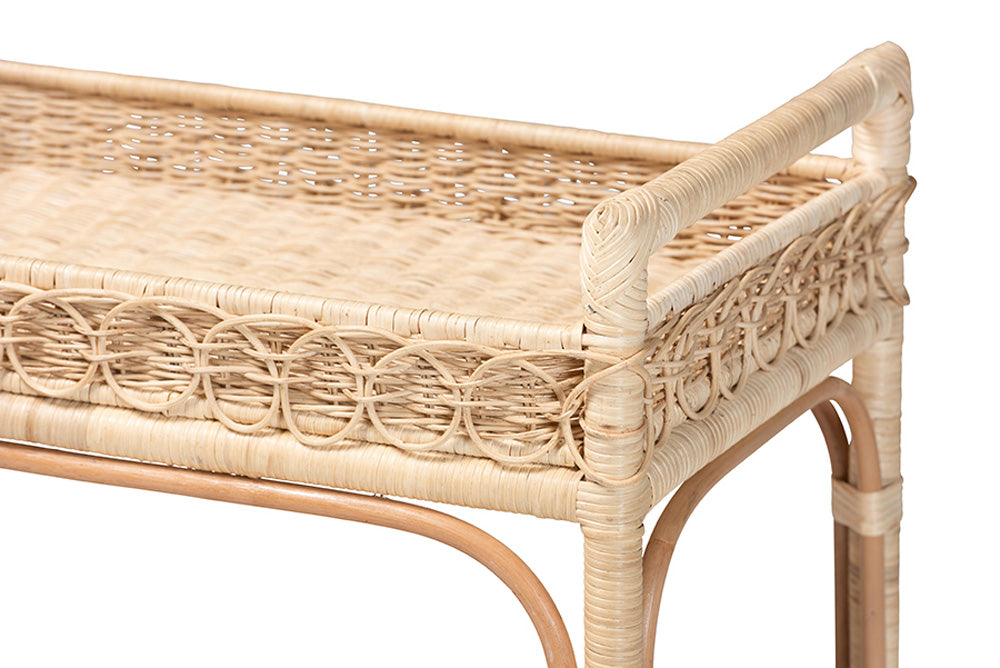 bali & pari - Carole Cart - Carole-Natural Rattan-Cart view 4