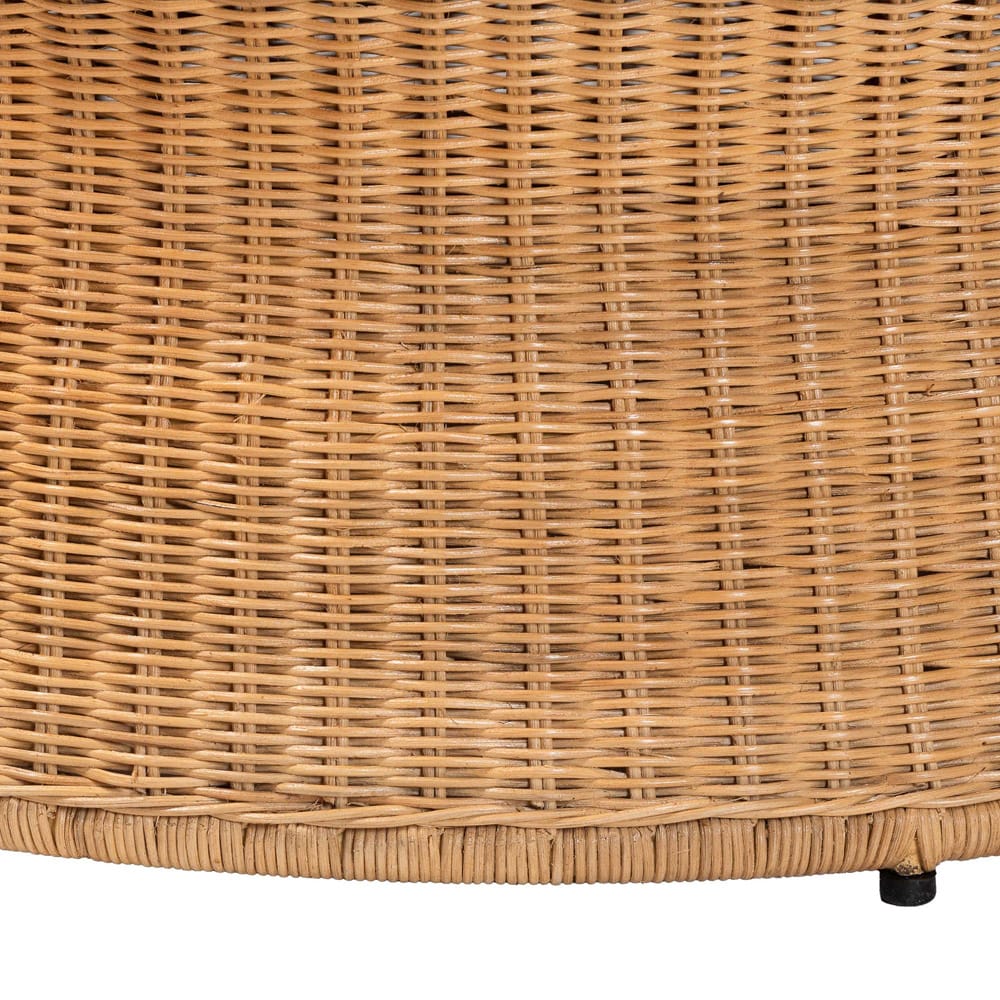 bali & pari - Caroline Coffee Table in Light Honey - Charlote-Light Honey Rattan-Large-CT view 3