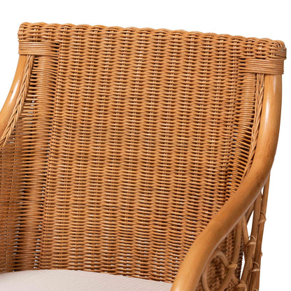 bali & pari - Carolyn Dining Chair in Light Honey - Carolyn-Light Honey Rattan Cushioned-DC view 5