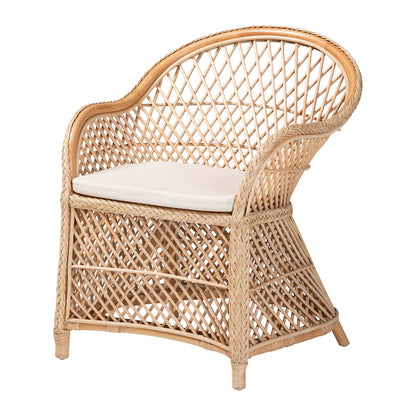 bali & pari - Casilda Chair in Natural - RCN 012-Natural Rattan-AC view 1