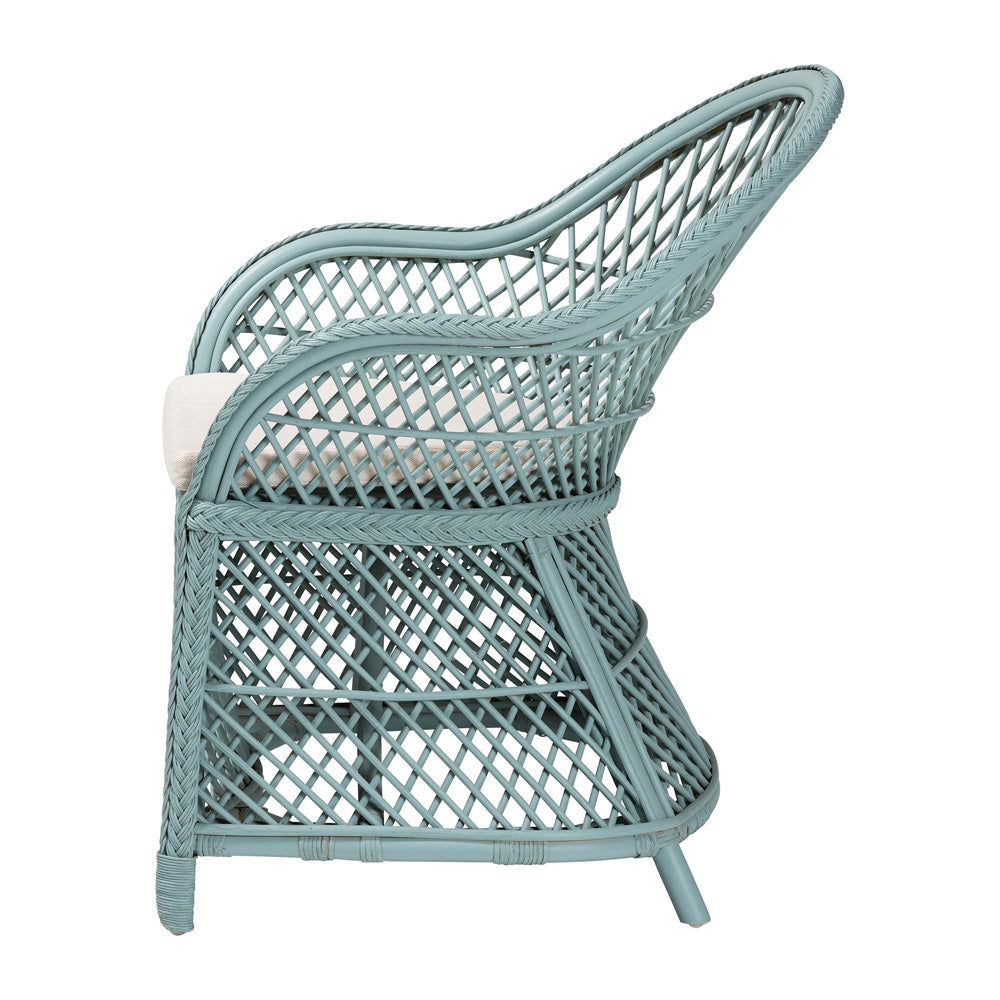 bali & pari - Casilda Chair in Pastel Cyan - RCN 012-Light Blue Rattan-AC view 3