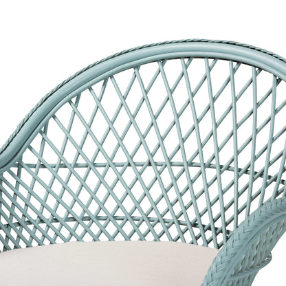 bali & pari - Casilda Chair in Pastel Cyan - RCN 012-Light Blue Rattan-AC view 5