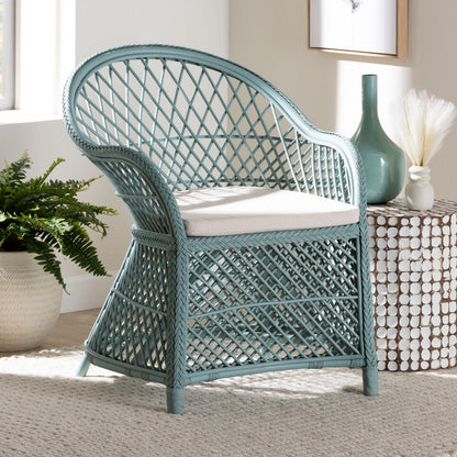 bali & pari - Casilda Chair in Pastel Cyan - RCN 012-Light Blue Rattan-AC view 8
