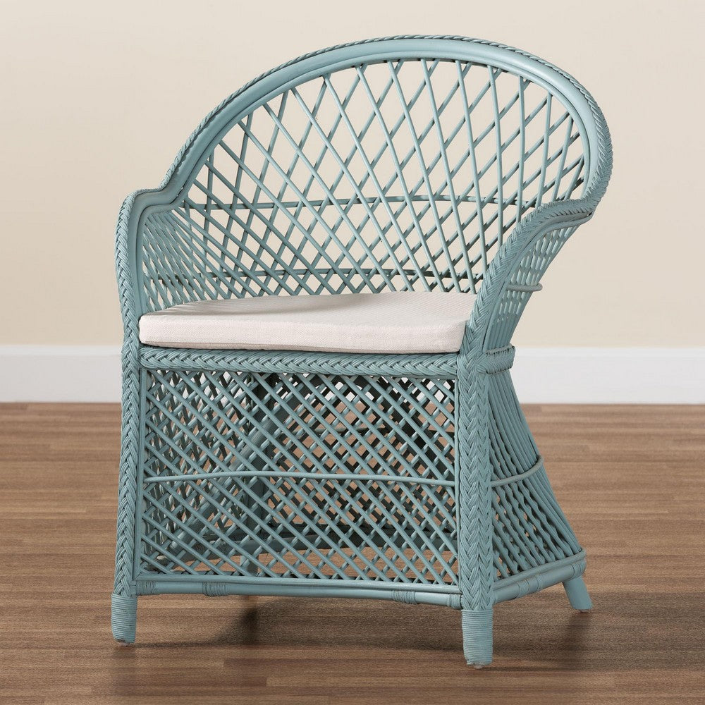bali & pari - Casilda Chair in Pastel Cyan - RCN 012-Light Blue Rattan-AC view 9