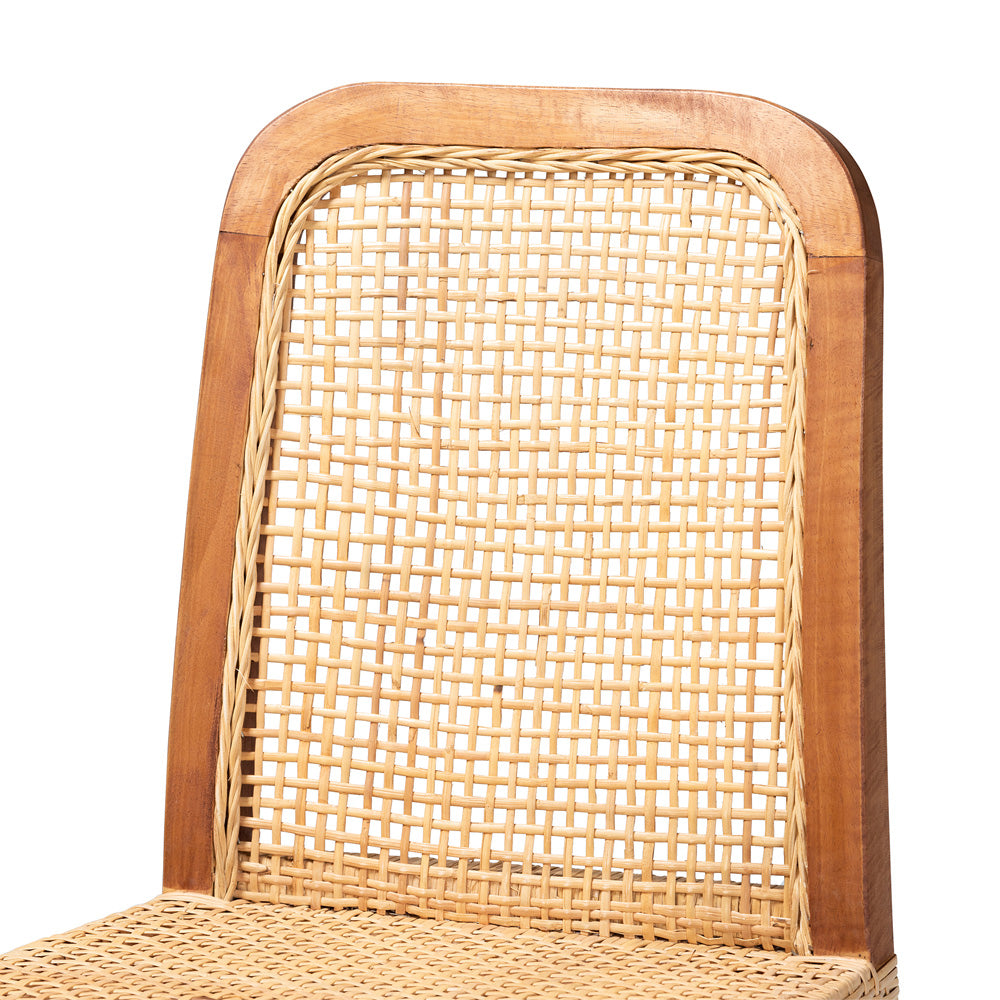 bali & pari - Caspia Counter Stool in Natural Brown/Walnut Brown - Caspia-Teak-CS view 5