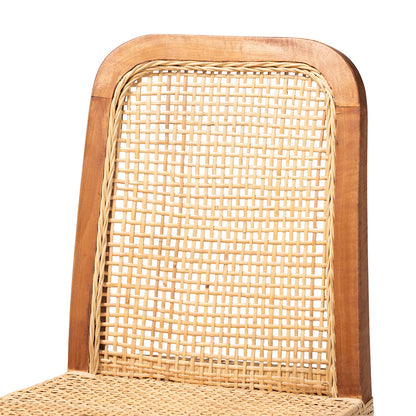 bali & pari - Caspia Counter Stool in Natural Brown/Walnut Brown - Caspia-Teak-CS view 5