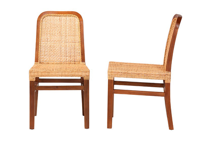 bali & pari - Caspia Dining Chair Set of 2 - Caspia-Teak-DC view 3