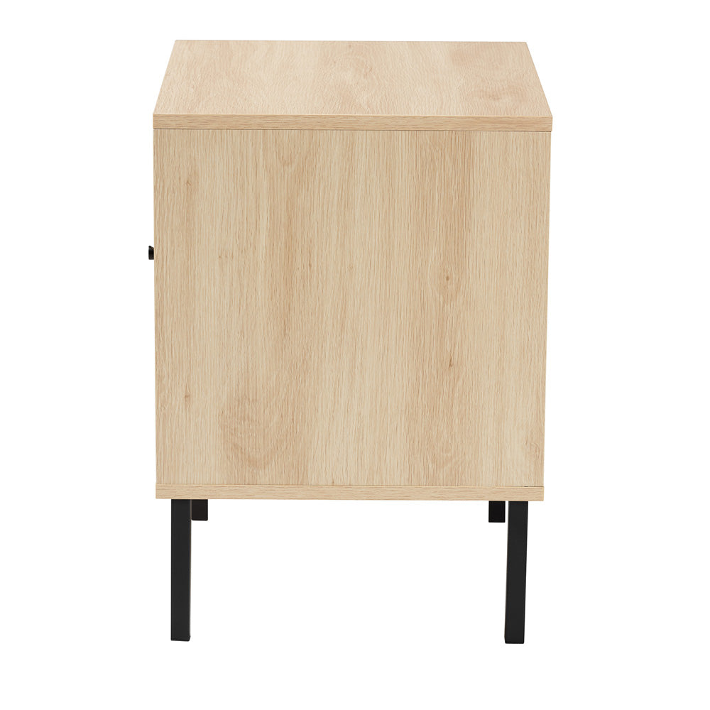 bali & pari - Caterina End Table in Natural Brown/Black - WES-2101-Natural/Black-ET view 4